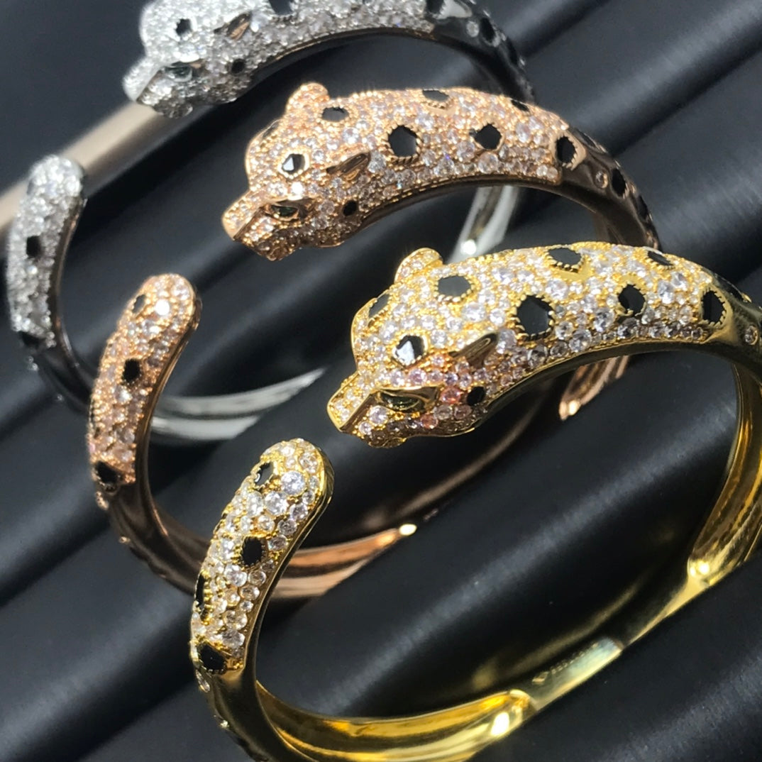 [⭐Miroze]PANTHERE BIG BRACELET DIAMONDS