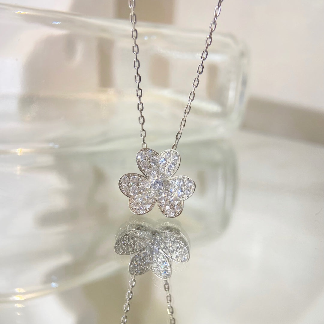 [⭐Miroze]FLOWER DIAMOND NECKLACE