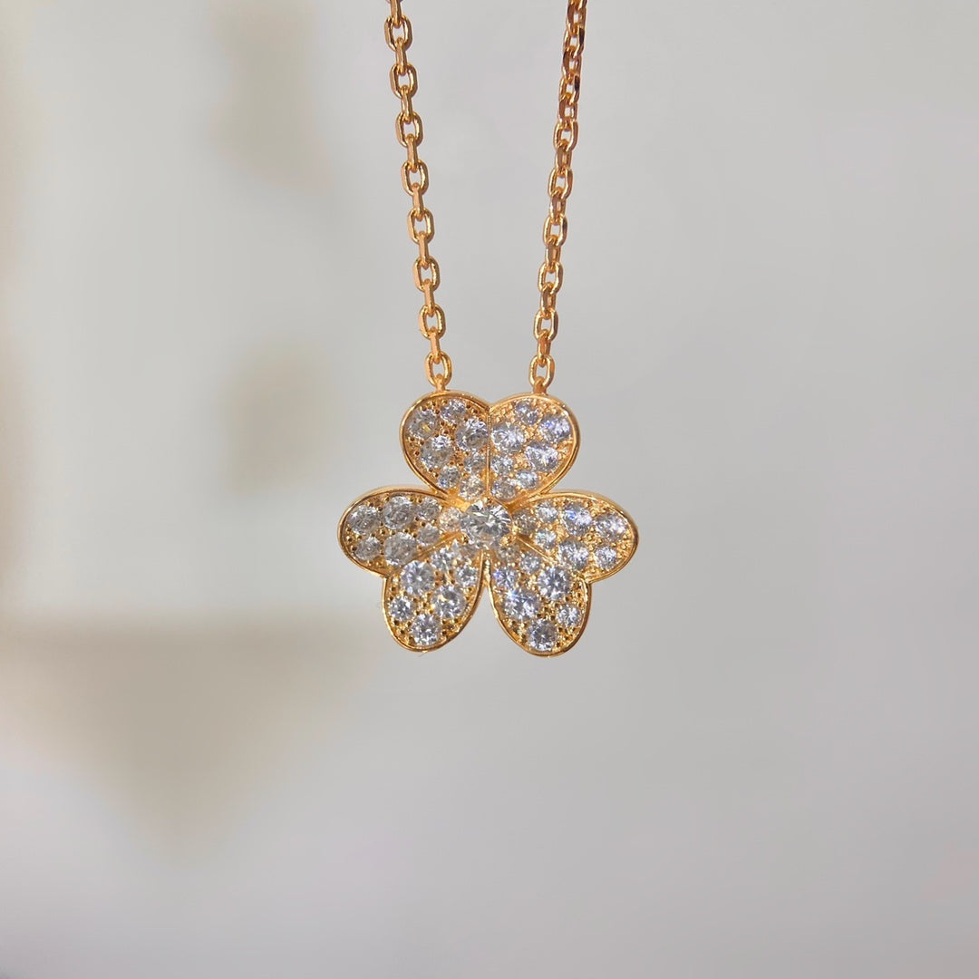 [⭐Miroze]FLOWER DIAMOND NECKLACE