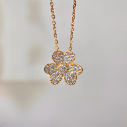 [⭐Miroze]FLOWER DIAMOND NECKLACE