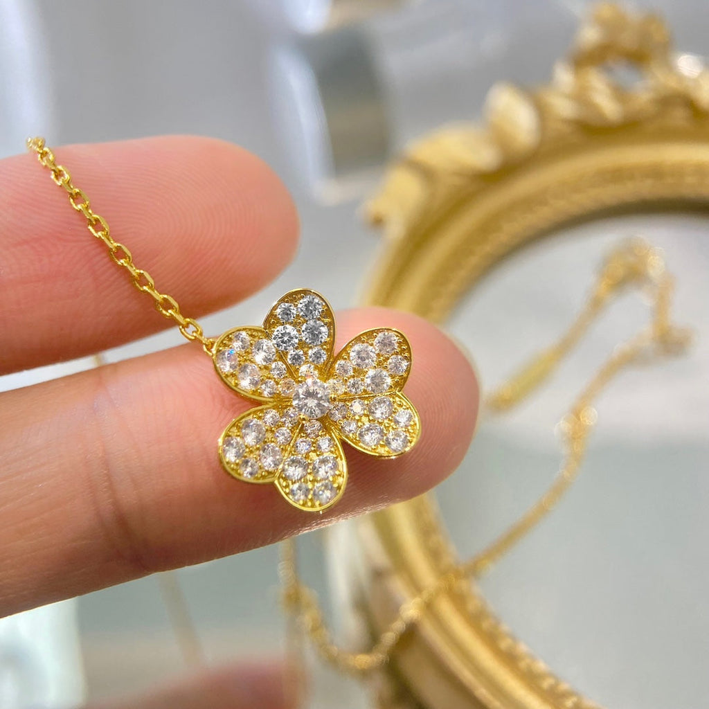 ⭐Miroze FLOWER DIAMOND NECKLACE