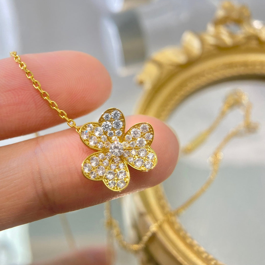 [⭐Miroze]FLOWER DIAMOND NECKLACE