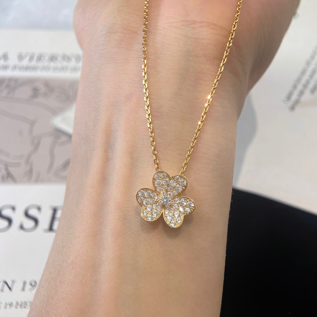 [⭐Miroze]FLOWER DIAMOND NECKLACE