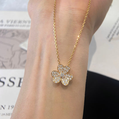 [⭐Miroze]FLOWER DIAMOND NECKLACE