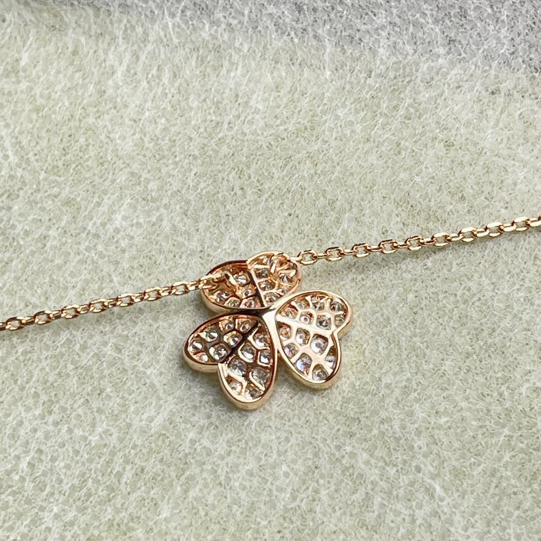 [⭐Miroze]FLOWER DIAMOND NECKLACE