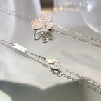 ⭐Miroze FLOWER DIAMOND NECKLACE