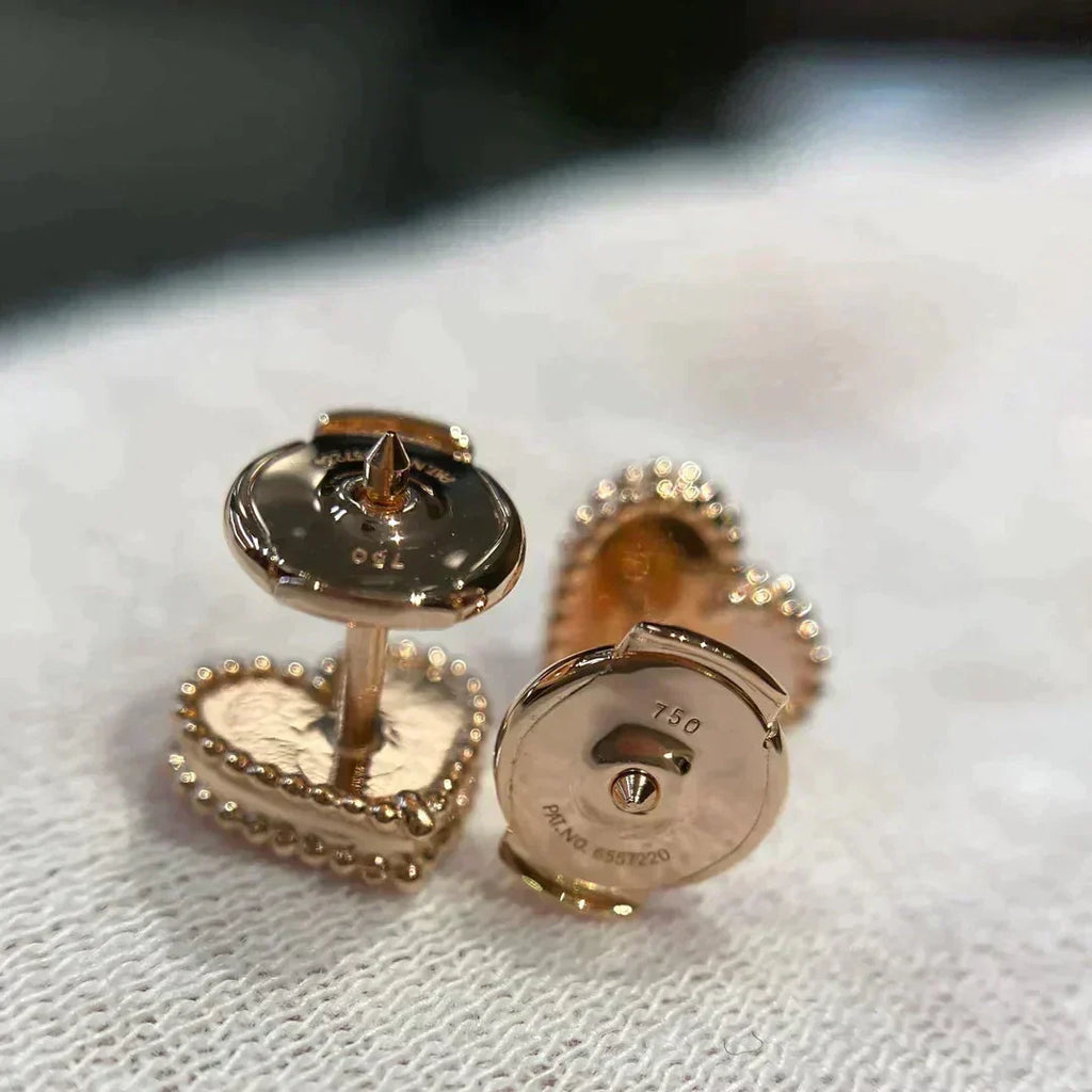 ⭐Miroze HEART CARNELIAN STUD EARRINGS