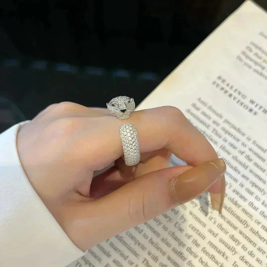 [⭐Miroze]PANTHERE 5.5MM ALL DIAMOND RING