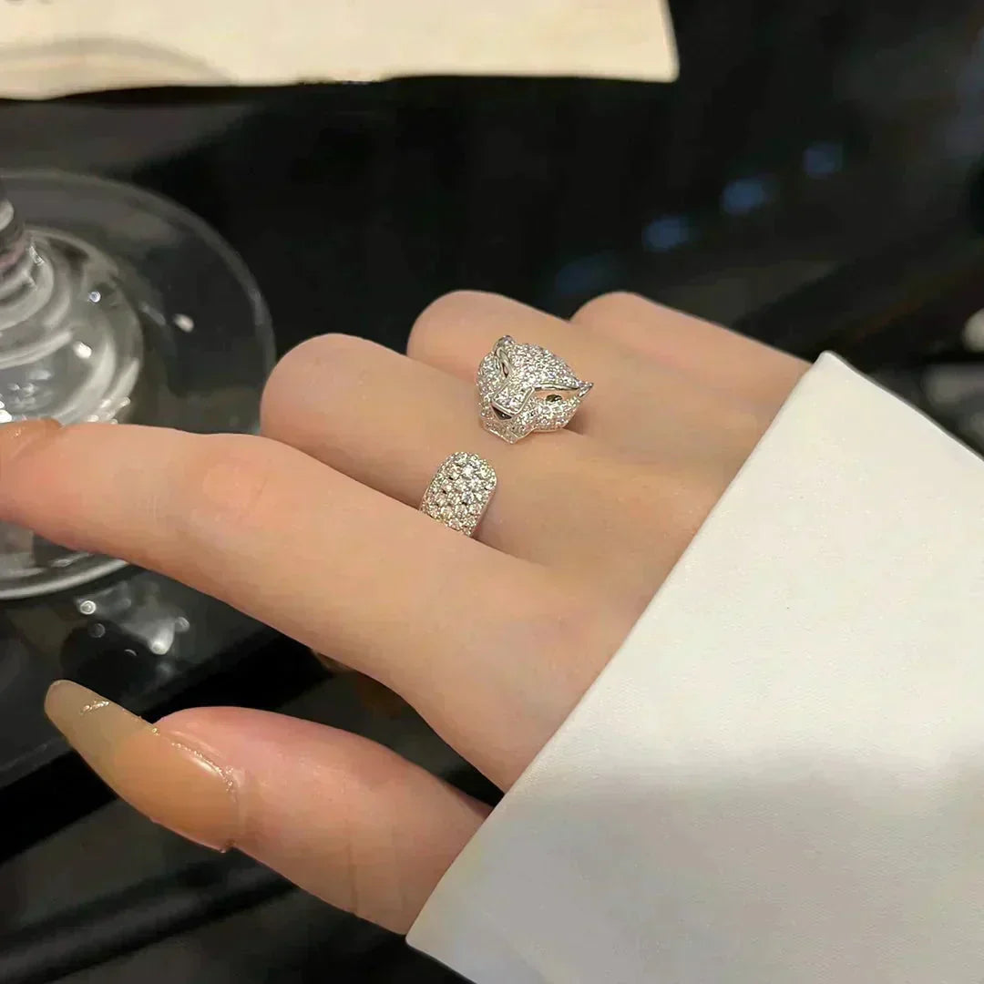 [⭐Miroze]PANTHERE 5.5MM ALL DIAMOND RING