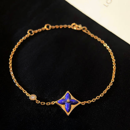 [⭐Miroze]COLOR STAR PINK GOLD DIAMOND BRACELET