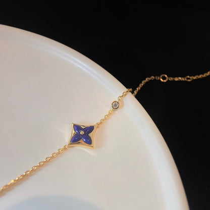 [⭐Miroze]COLOR STAR PINK GOLD DIAMOND BRACELET
