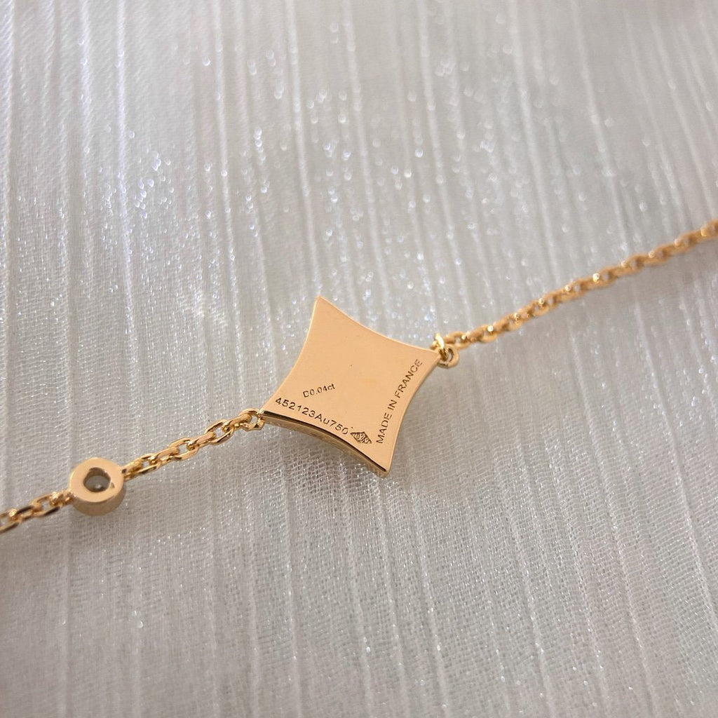 ⭐Miroze COLOR STAR PINK GOLD DIAMOND BRACELET