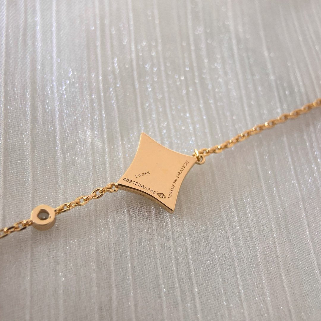⭐Miroze COLOR STAR PINK GOLD DIAMOND BRACELET