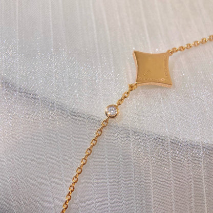 [⭐Miroze]COLOR STAR PINK GOLD DIAMOND BRACELET