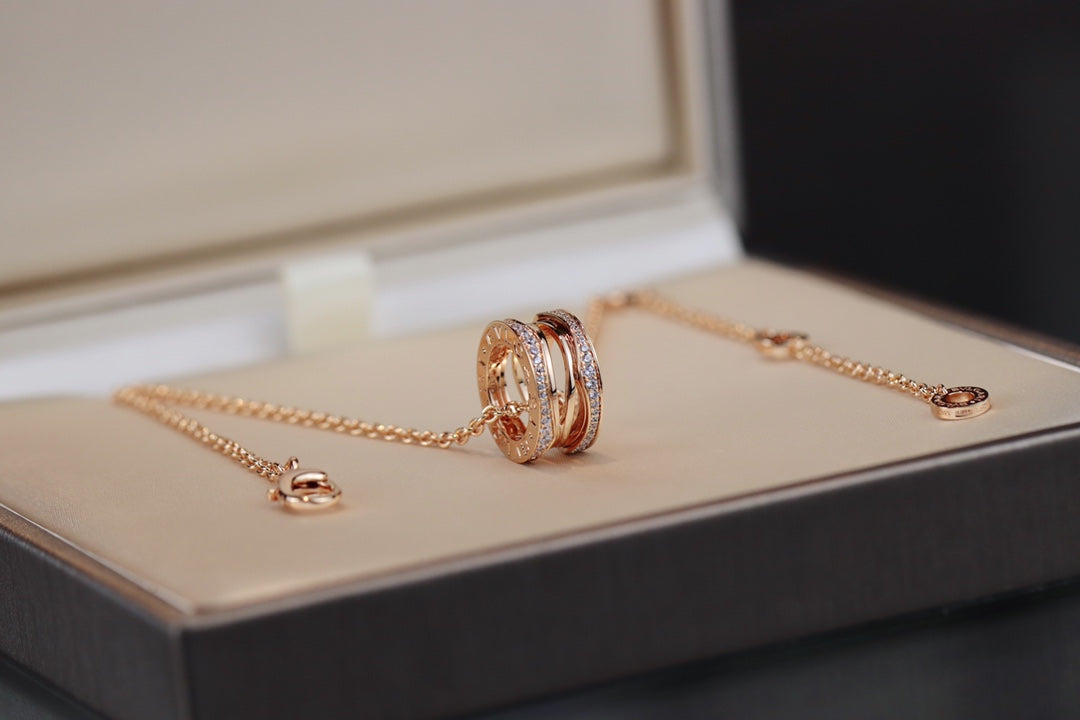 [⭐Veya]ZERO 1 PINK GOLD NECKLACE