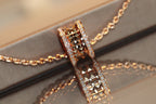 [⭐Veya]ZERO 1 ROCK PEDANT PINK GOLD NECKLACE