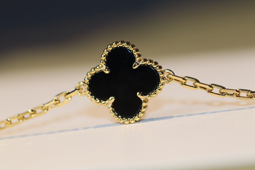 [⭐Miroze]CLOVER 20 MOTIFS ONYX ROSE GOLD