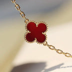 ⭐Miroze CLOVER 20 MOTIFS CARNELIAN NECKLACE