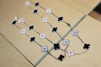 ⭐Miroze CLOVER 20 MOTIFS ONYX DIAMOND SILVER
