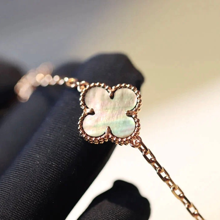 ⭐Miroze CLOVER 20 MOTIFS DARK MOP DIAMOND  NECKLACE