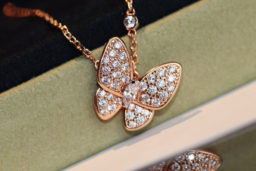⭐Miroze BUTTERFLY DIAMOND NECKLACE