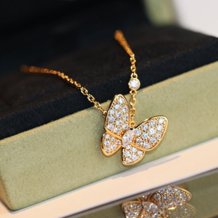 ⭐Miroze BUTTERFLY DIAMOND NECKLACE