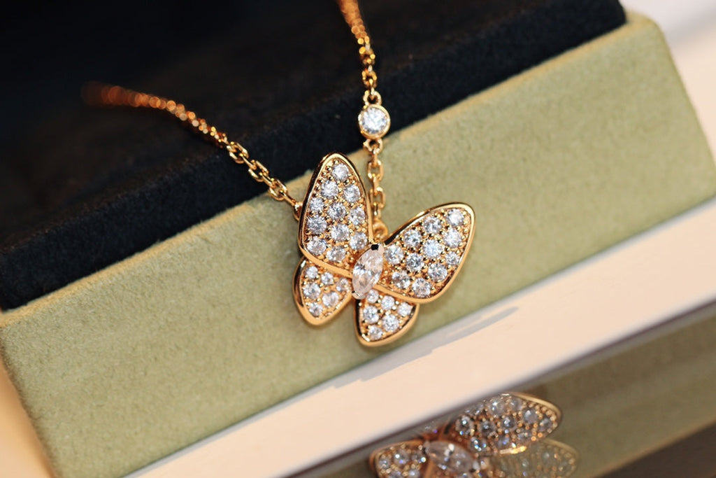 ⭐Miroze BUTTERFLY DIAMOND NECKLACE