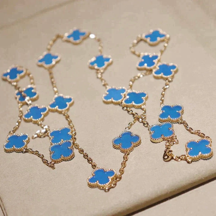 ⭐Miroze CLOVER 20 MOTIFS TURQUOISE GOLD