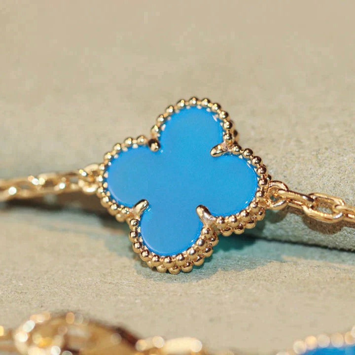 ⭐Miroze CLOVER 20 MOTIFS TURQUOISE GOLD