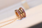 [⭐Veya]ZERO 1 ROCK PINK GOLD PINK DIAMOND NECKLACE