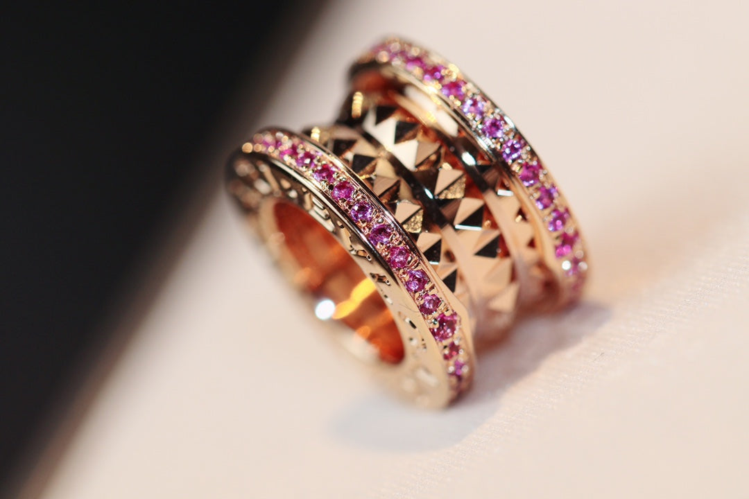 [⭐Veya]ZERO 1 ROCK PINK GOLD PINK DIAMOND NECKLACE