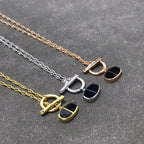 ⭐Miroze CHAINE VERSO BLACK CERAMIC  NECKLACE