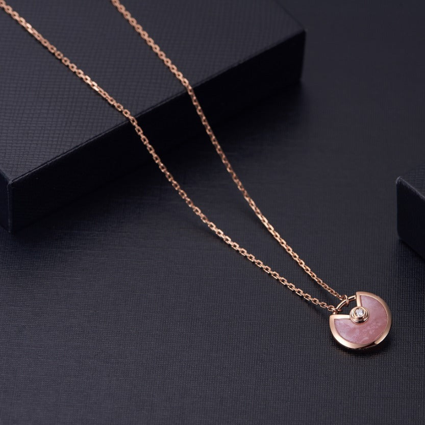 ⭐Miroze AMULETTE ROSE GOLD PINK MOP NECKLACE