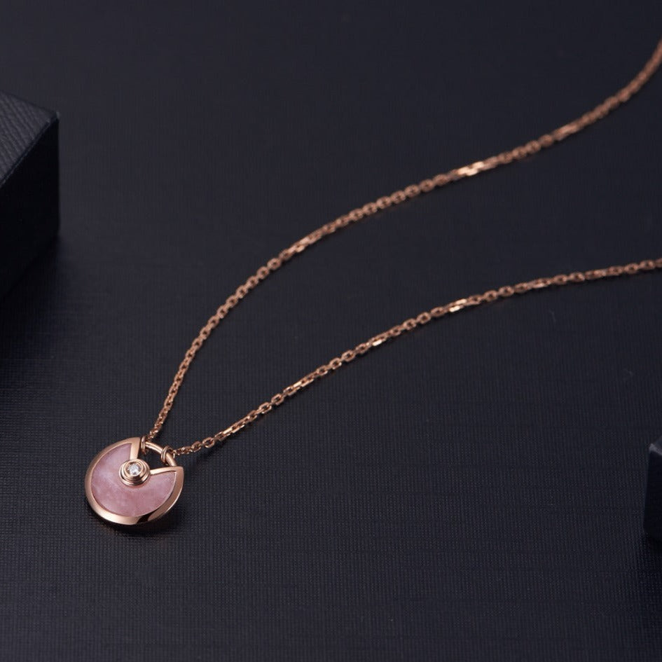 ⭐Miroze AMULETTE ROSE GOLD PINK MOP NECKLACE