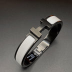 ⭐Miroze H BRACELET 12MM BLACK WHITE CERAMIC