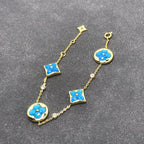 ⭐Miroze STAR AND SUN TURQUOISE 4 MOTIFS 3 DIAMONDS