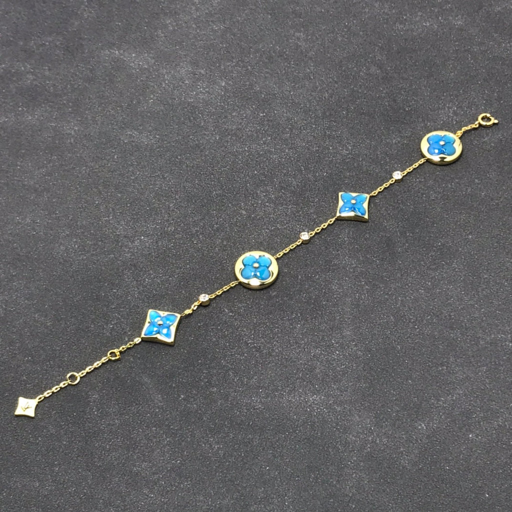 ⭐Miroze STAR AND SUN TURQUOISE 4 MOTIFS 3 DIAMONDS
