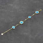⭐Miroze STAR AND SUN TURQUOISE 4 MOTIFS 3 DIAMONDS
