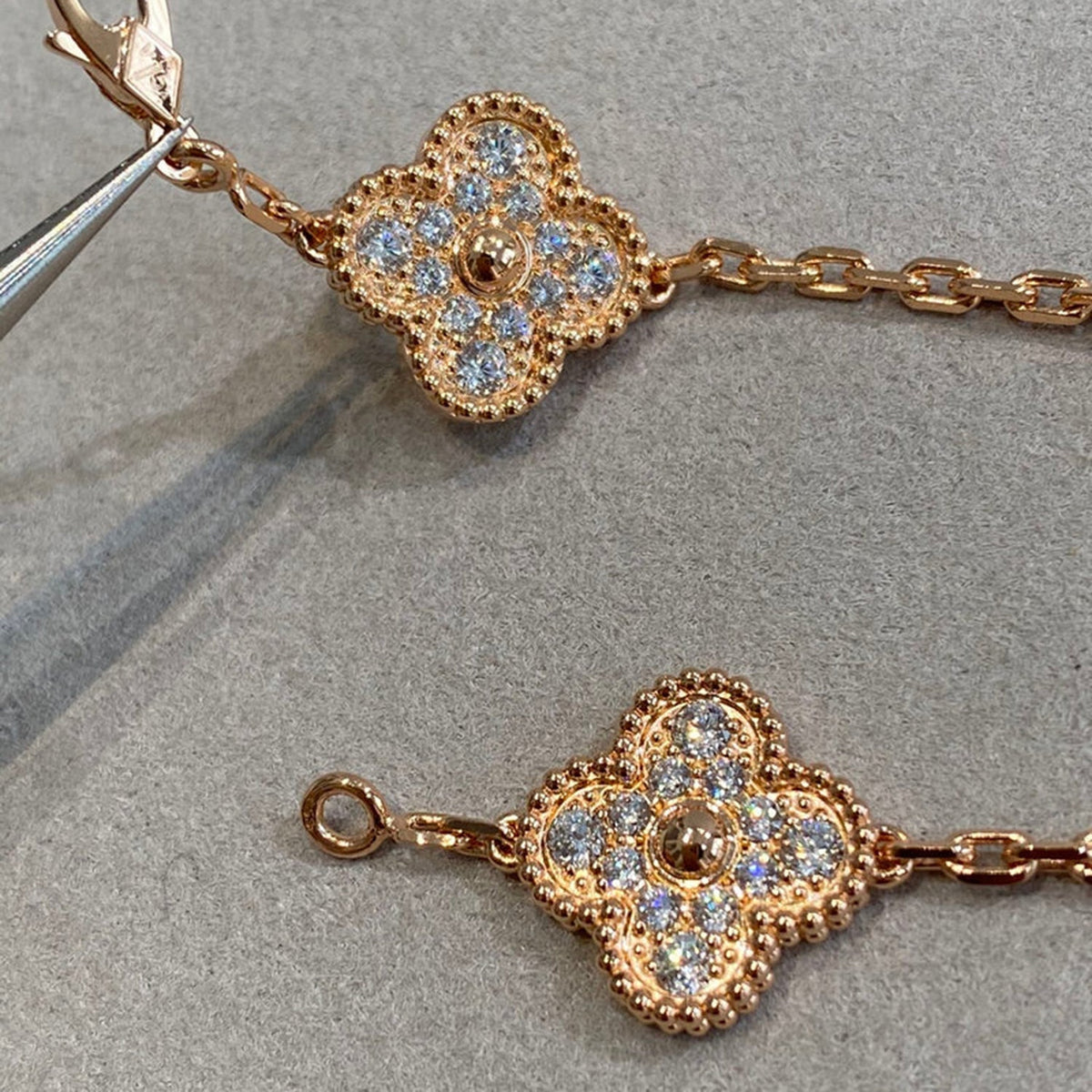[⭐Miroze ] New  CLOVER 5 MOTIF FULL DIAMOND BRACELET COLLECTION