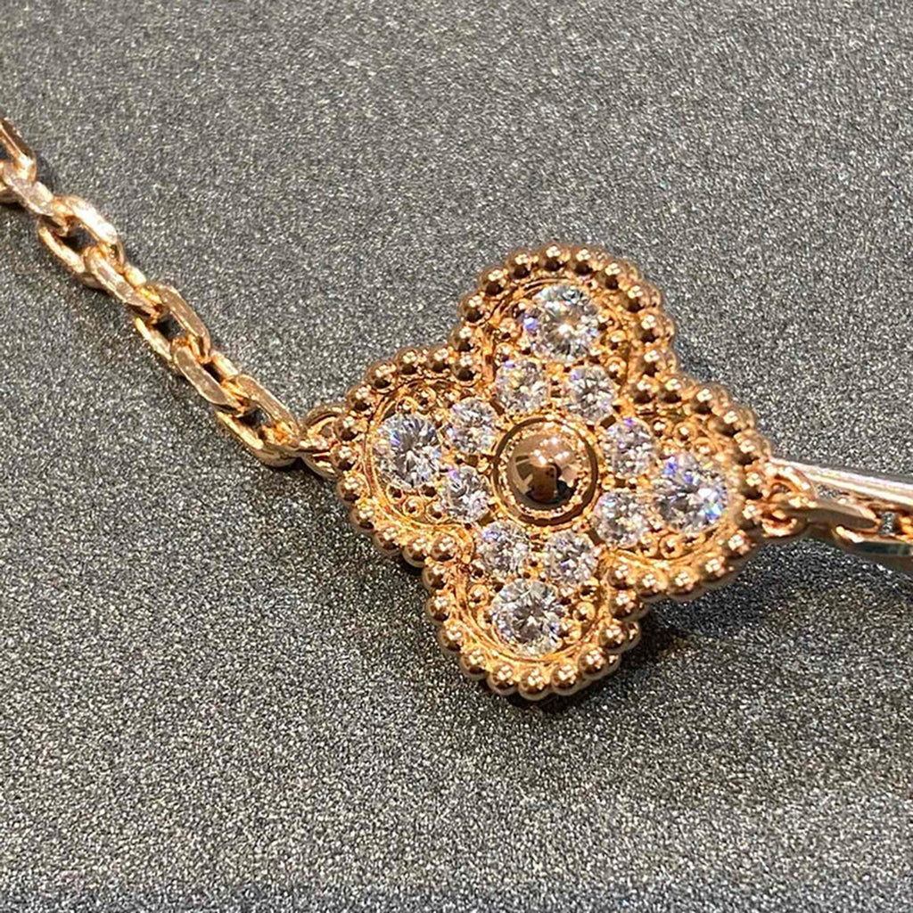 [⭐Miroze ] New  CLOVER 5 MOTIF FULL DIAMOND BRACELET COLLECTION