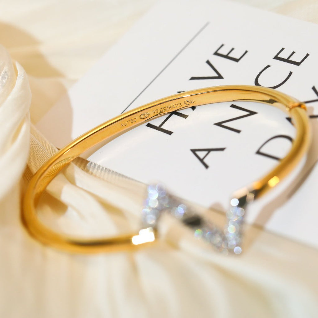 ⭐Miroze VOLTE UPSITE DOWN GOLD DIAMOND BRACELET