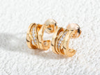 [⭐Veya]ZERO 1 PINK GOLD DIAMONDS EARRINGS