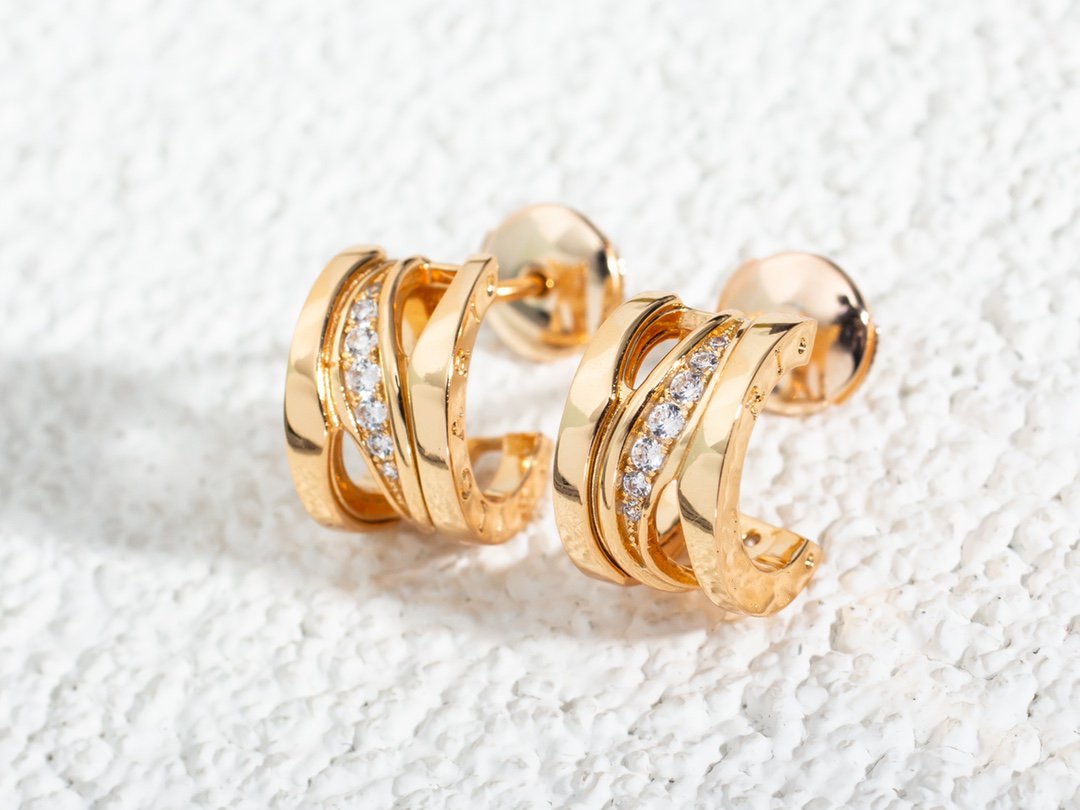[⭐Veya]ZERO 1 PINK GOLD DIAMONDS EARRINGS