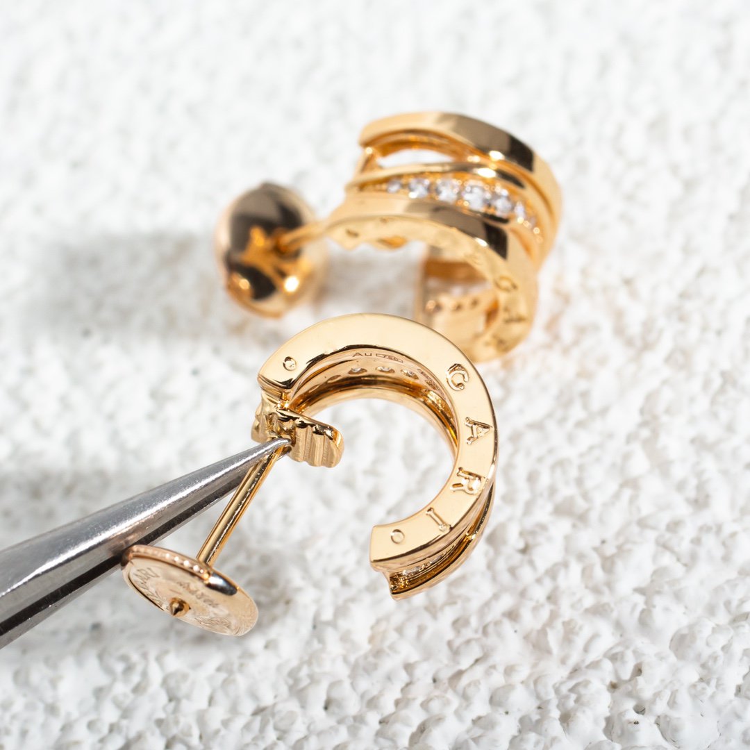 [⭐Veya]ZERO 1 PINK GOLD DIAMONDS EARRINGS