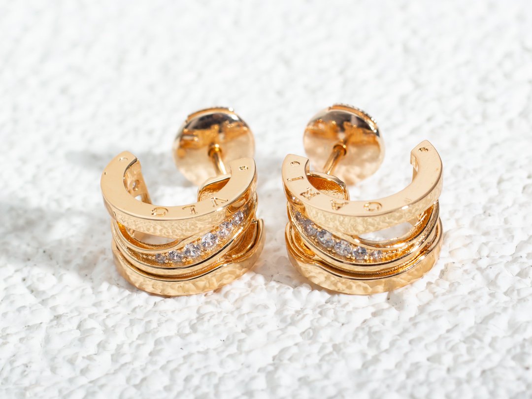 [⭐Miroze]ZERO 1 PINK GOLD DIAMONDS EARRINGS