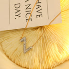⭐Miroze VOLT SILVER DIAMOND PEDANT NECKLACE
