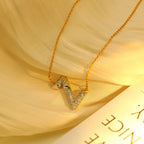 ⭐Miroze VOLT SILVER DIAMOND PEDANT NECKLACE