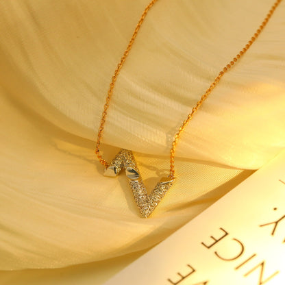 [⭐Miroze]VOLT SILVER DIAMOND PEDANT NECKLACE