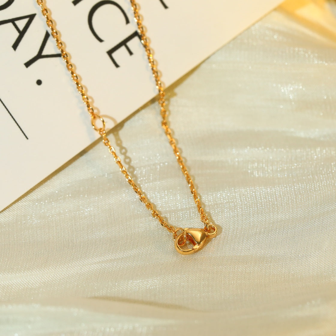 ⭐Miroze VOLT SILVER DIAMOND PEDANT NECKLACE