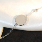 ⭐Miroze SUN MOTIF PINK MOP SILVER BRACELET